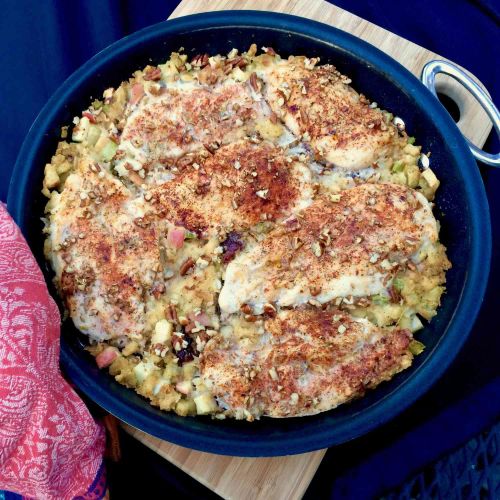 Chicken and Apple Stuffing Casserole