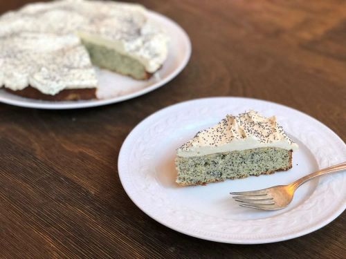 Poppy Seed Cake with Lemon Ermine Frosting