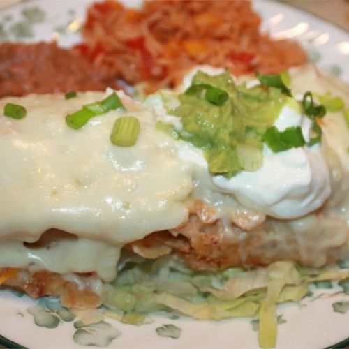 Easy White Chicken Enchiladas