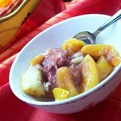 Peach Berry Cobbler