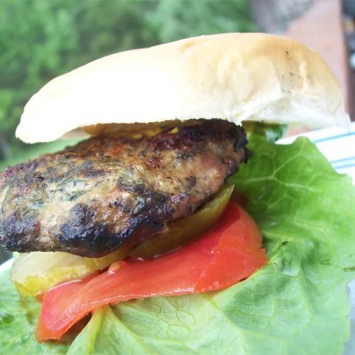 Goat Cheese and Spinach Turkey Burgers