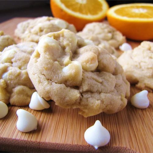 White Chocolate Orange Cookies