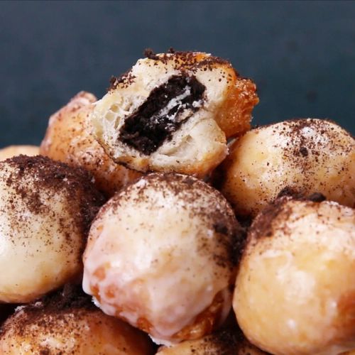 Oreo-Stuffed Doughnut Holes