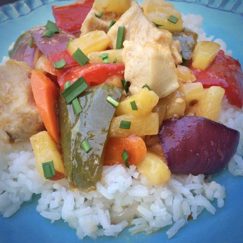 Sheet Pan Sweet and Sour Chicken