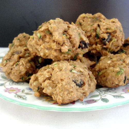 Spicy Zucchini Oatmeal Cookies