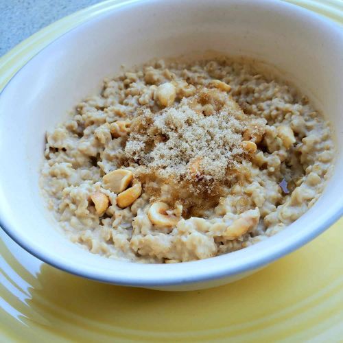 Quick Peanut Butter Oatmeal