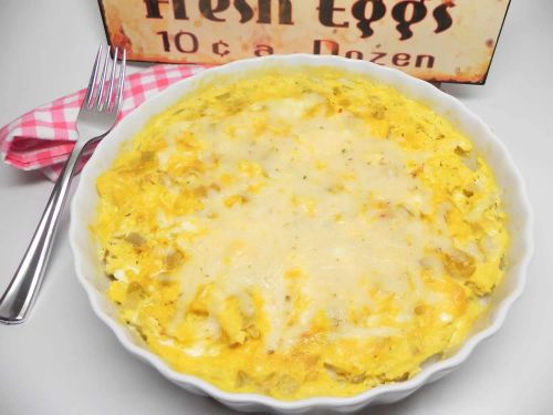 Green Chile Microwave Scrambled Eggs