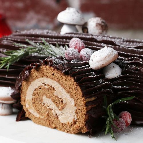 Bûche De Noël (A French Christmas Dessert)