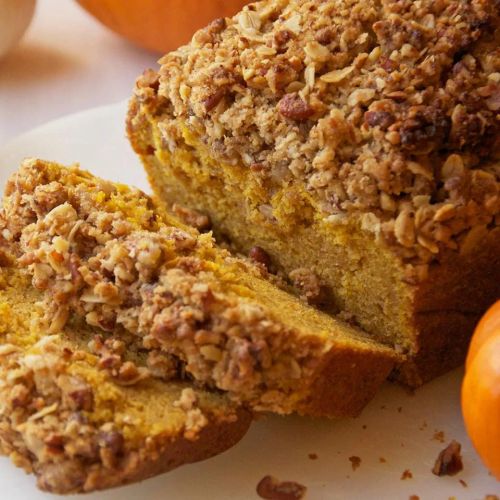 Walnut Streusel Pumpkin Bread