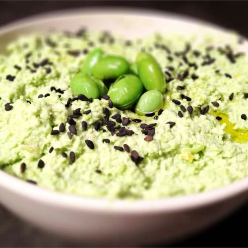 Cilantro Edamame Hummus