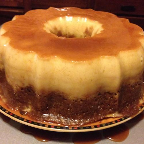 Banana Flan Cake