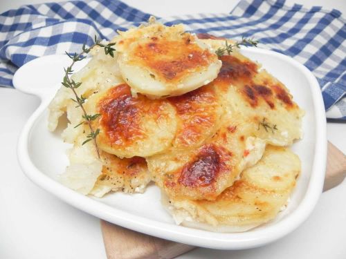 Cheesy Turnip and Potato Gratin