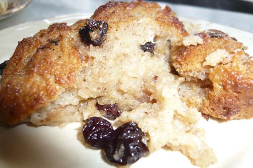 Currant Cardamom Bread Pudding