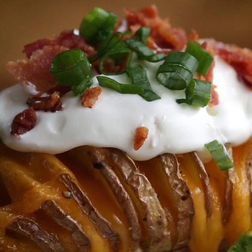 Loaded Hasselback Potato