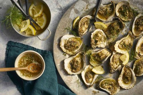 Grilled Oysters with Fennel Butter