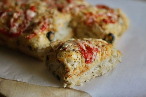 Black Olive and Rosemary Focaccia