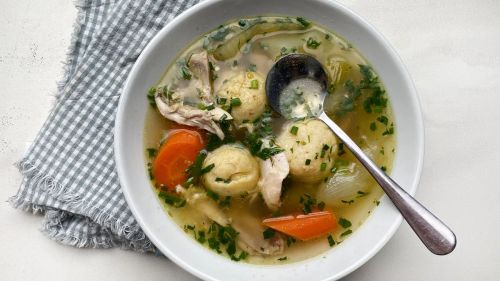 Herby Matzo Ball Soup