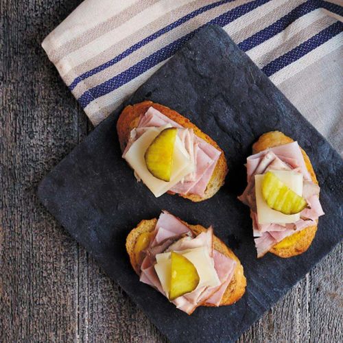 Cuban Roasted Pork Crostini