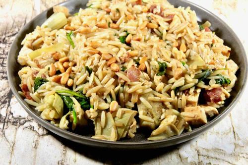 Orzo with Chicken and Artichokes