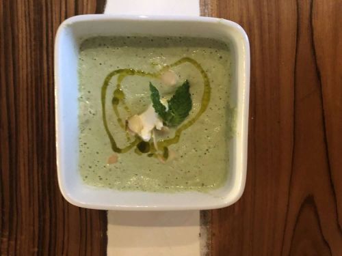 Creamy Cold Cucumber Soup with Labneh