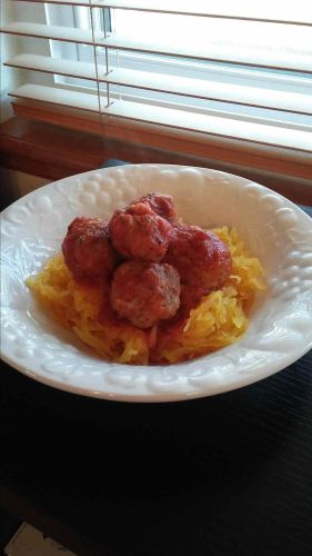 Whole30 Squashgetti and Meatballs