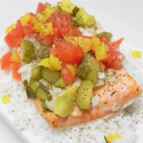 Chicago Hot Dog-Style Salmon