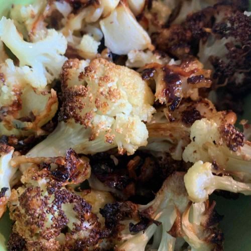 Roasted Cauliflower with Cheese