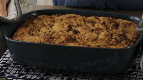 Cookie-Crusted Peach Cobbler