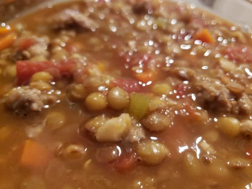 Easy Lentil-Sausage Soup