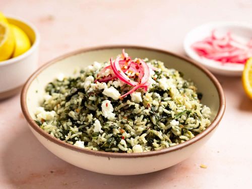 Greek Spinach Rice (Spanakorizo)