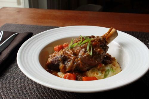 Beer-Braised Lamb Shanks