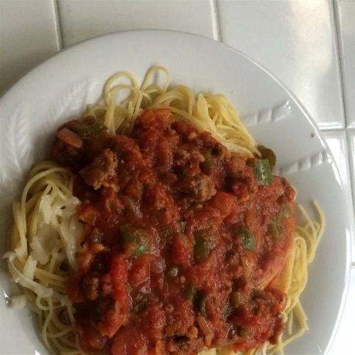 Easy Italian Sausage Spaghetti