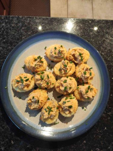 Crunchy Air-Fried Deviled Eggs