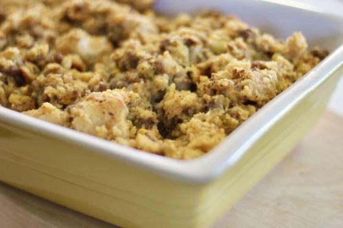 Southwestern Sausage Stuffing