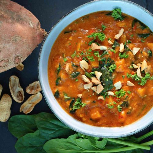 Vegan African Peanut Stew in the Instant Pot