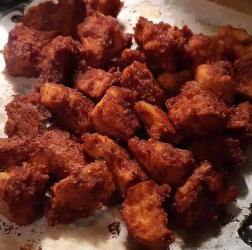 Baked BBQ Breaded Tofu