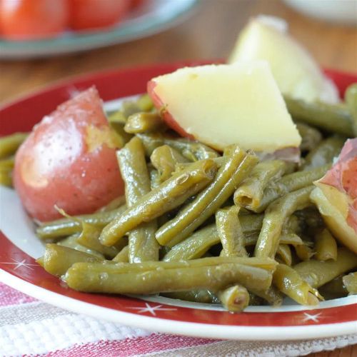 Country Style Green Beans with Red Potatoes