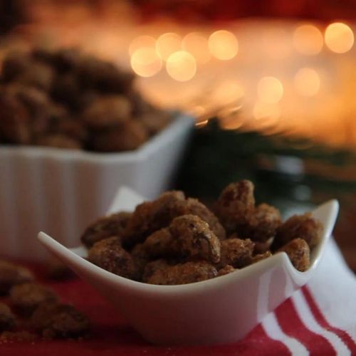 Sweet and Spicy Roasted Almonds