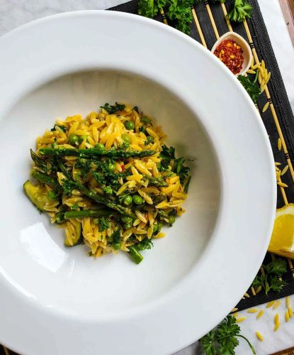 Spring Orzo Risotto