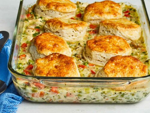 Mom's Fabulous Chicken Pot Pie with Biscuit Crust