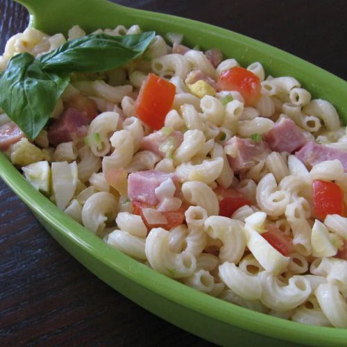 Macaroni, Pineapple, and Ham Salad