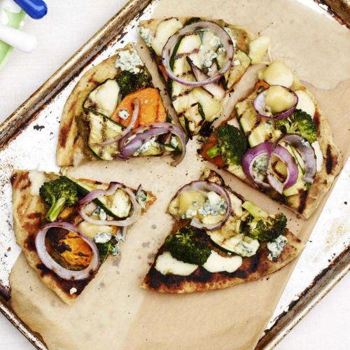 Individual Grilled Veggie Pizzas