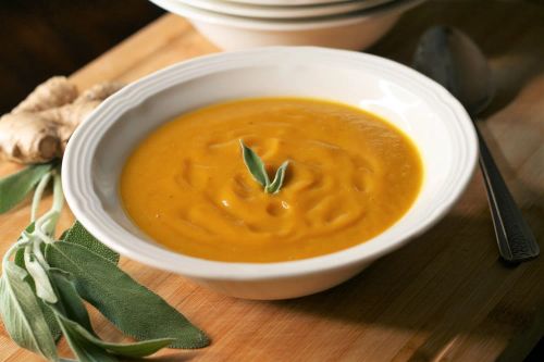 Buttercup Squash Soup with Ginger