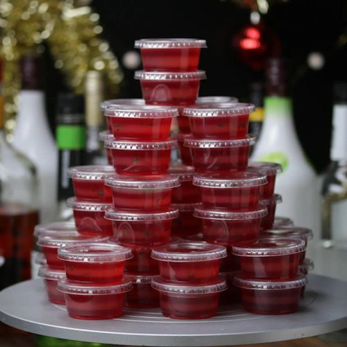 Cranberry Mule Christmas Tree Shots