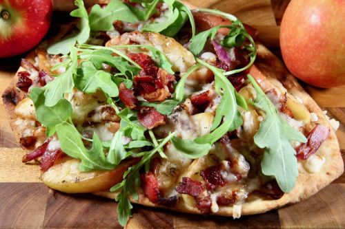 Savory Apple Naan Flatbread