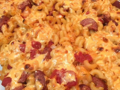 Cheesy Smoked Sausage Casserole