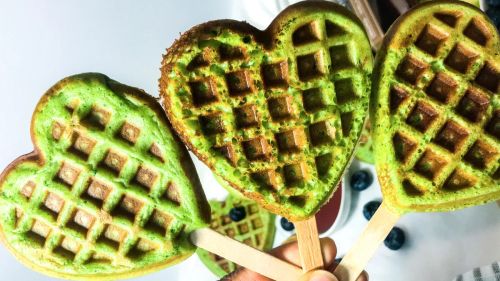 Super Green Waffles