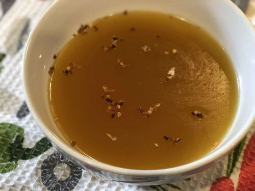 Instant Pot Bone Broth with Turmeric and Ginger