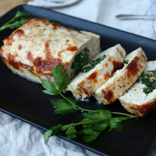 Spinach-Stuffed Turkey Meatloaf