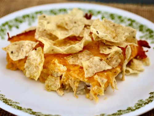 Cheesy Buffalo Chicken Casserole